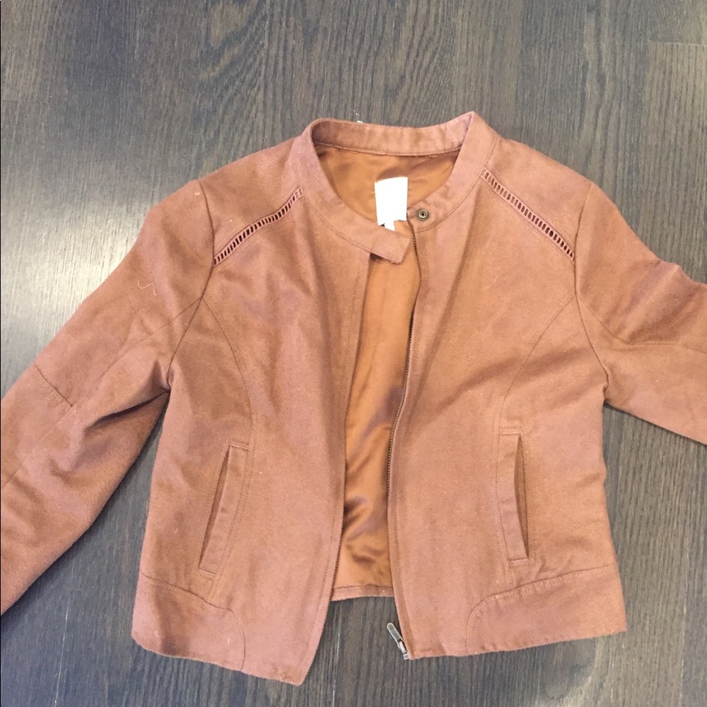 Youth suede brown jacket